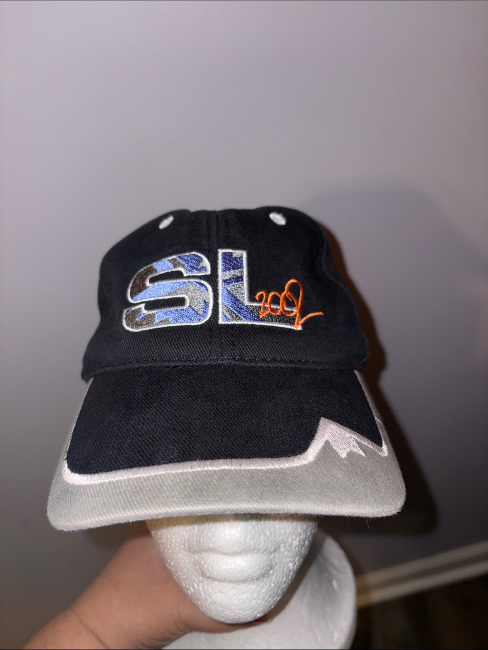 Olympics 2002 Salt Lake City Winter Vintage Hat Cap Embroidered Black